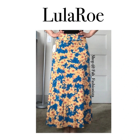 Lularoe Floral Maxi Skirt size xs - Picture 1 of 5